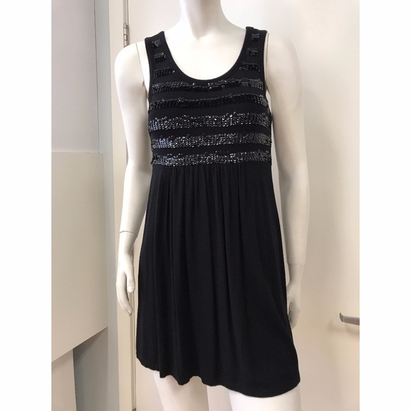 ROMEO AND JULIET COUTURE SCOOP NECK SEQUIN DRESS M - Picture 1 of 6